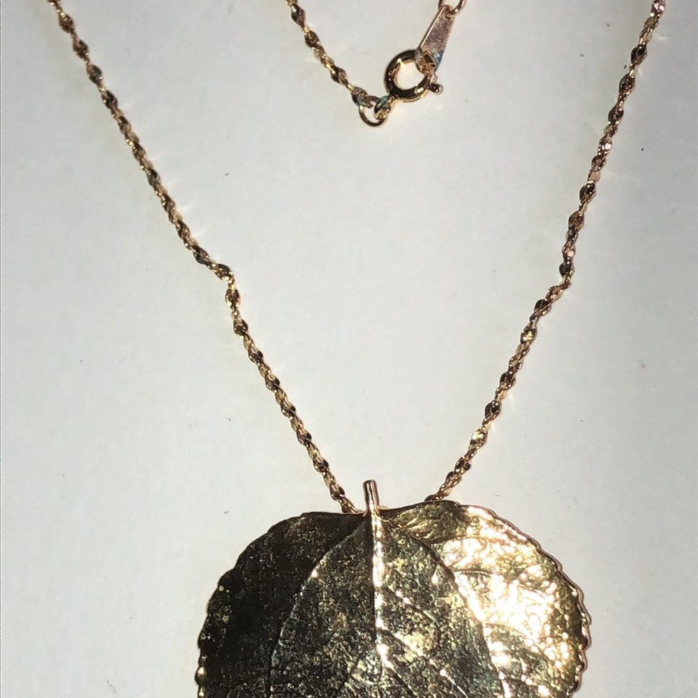 Rocky Mountain Leaf Company Real Aspen Leaf 24K Gold Finish - Picture 7 of 7